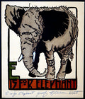 E is for Elephant Print