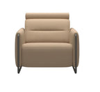 Stressless Emily  V2 Steel Arm Power Sofa with Adjustable Headrest