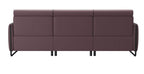 Stressless Emily  V2 Steel Arm Power Sofa with Adjustable Headrest