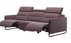 Stressless Emily  V2 Steel Arm Power Sofa with Adjustable Headrest