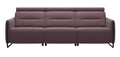 Stressless Emily  V2 Steel Arm Power Sofa with Adjustable Headrest