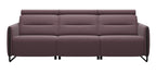 Stressless Emily  V2 Steel Arm Power Sofa with Adjustable Headrest