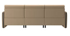 Stressless Emily V2 Wood Arm Power Sofa with Adjustable Headrest