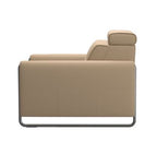 Stressless Emily  V2 Steel Arm Power Sofa with Adjustable Headrest