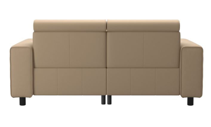 Stressless Emily V2 Wide Arm Power Loveseat with Adjustable Headrest