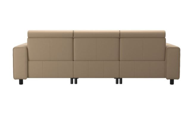 Stressless Emily V2 Wide Arm Power Sofa with Adjustable Headrest