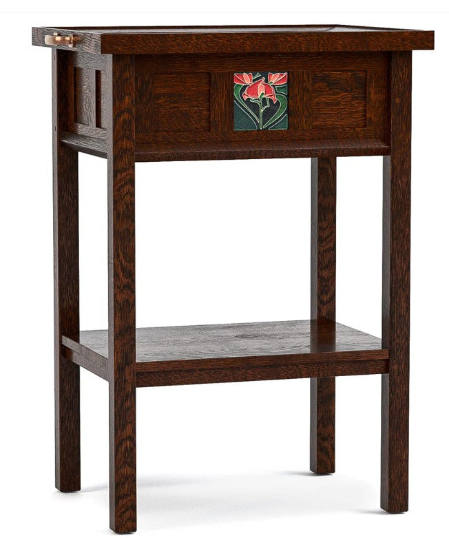 Stickley Floral Tile Tray Table Promo - 125th Anniversary Edition