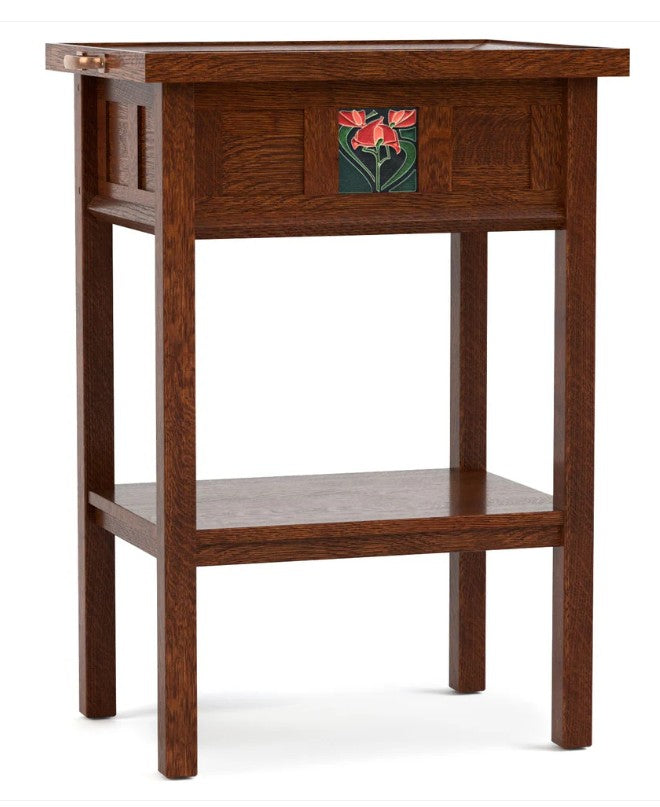Stickley Floral Tile Tray Table Promo - 125th Anniversary Edition