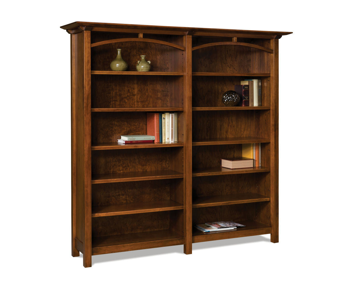 Artesa 10 Shelf Double Bookcase