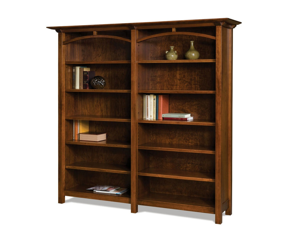 Artesa 10 Shelf Double Bookcase