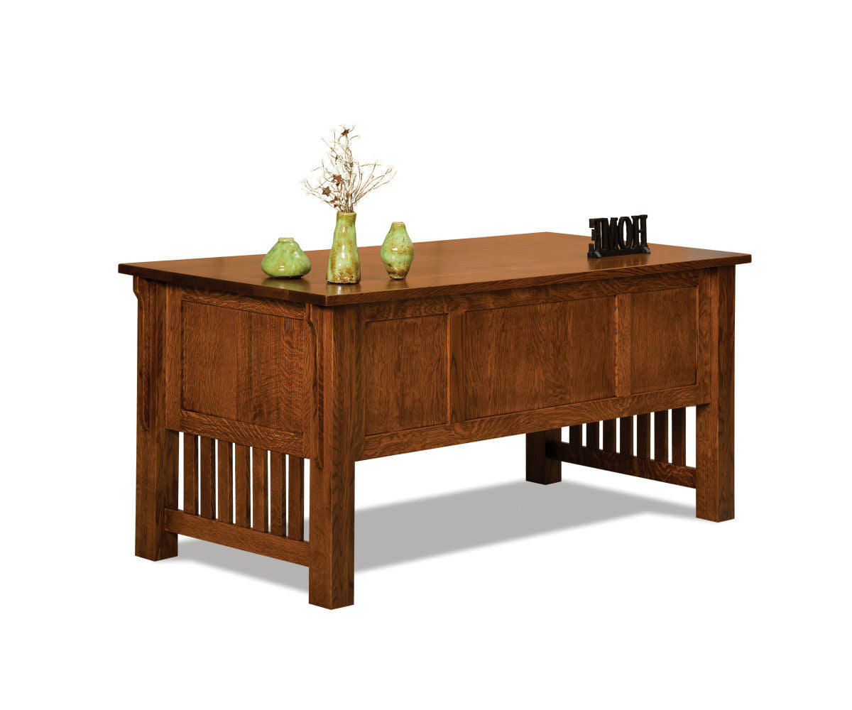 Bridger Mission Desk 4 Drawer Desk with Finished Backside FVD-3065-BM