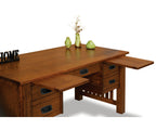 Bridger Mission Desk 4 Drawer Desk with Finished Backside FVD-3065-BM