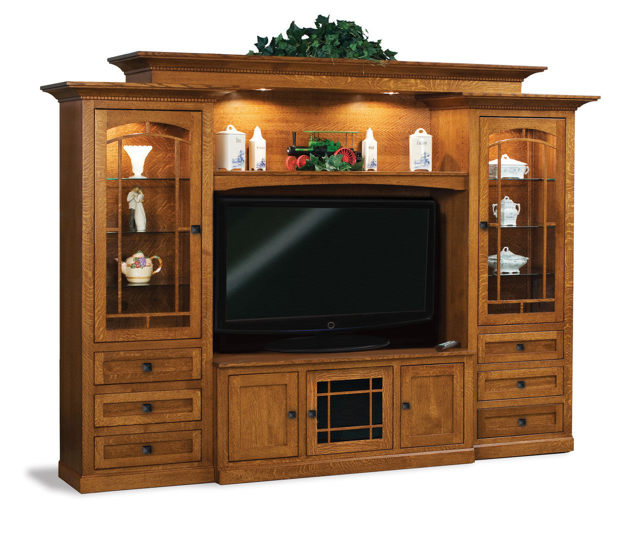 Manhattan Mission 6 piece Media Wall Unit FVE-049-MM-FV