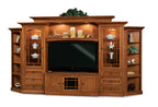 Manhattan Mission 8 piece Media Wall Unit FVE-049-MM-FV