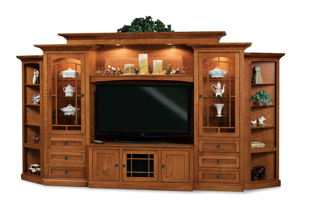 Manhattan Mission 8 piece Media Wall Unit FVE-049-MM-FV