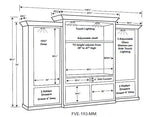 Manhattan Mission 3 Piece  Media Wall Unit FVE-193-MM-FV