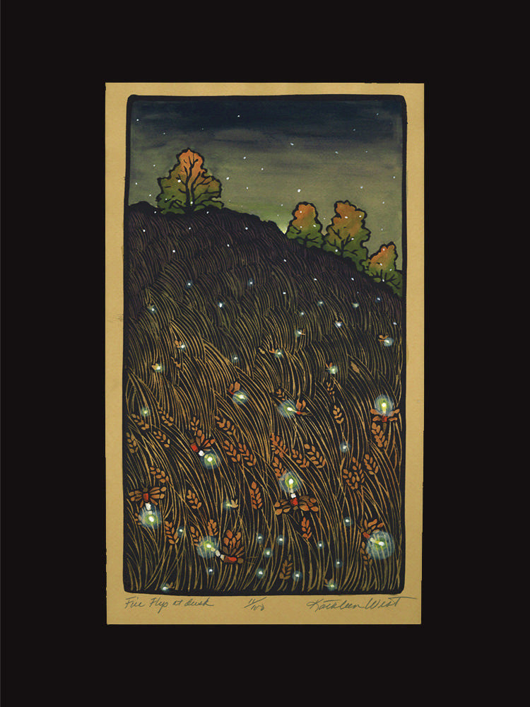 Fire Flys at Dusk Print