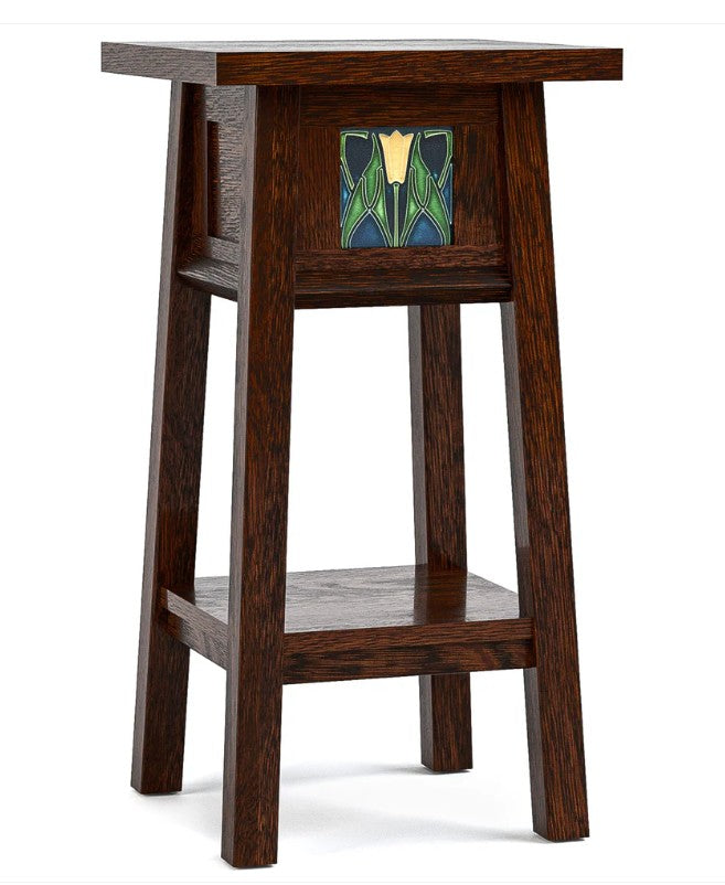 Stickley Floral Tile 24-inch Plant Stand Promo – 125th Anniversary Edition