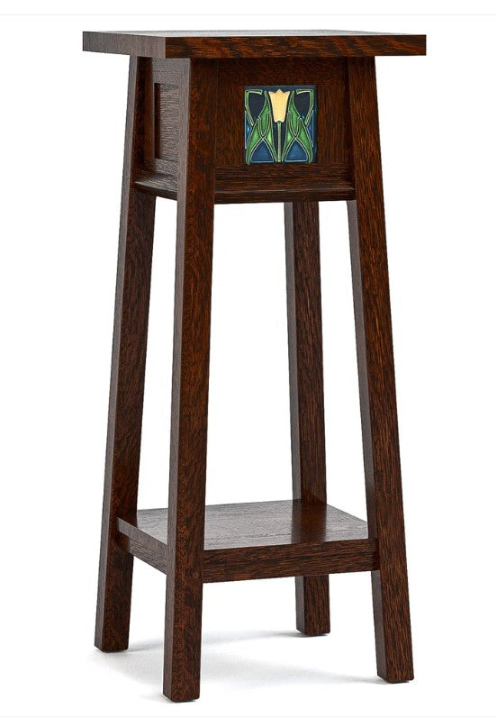Stickley Floral Tile 30-inch Plant Stand Promo – 125th Anniversary Edition