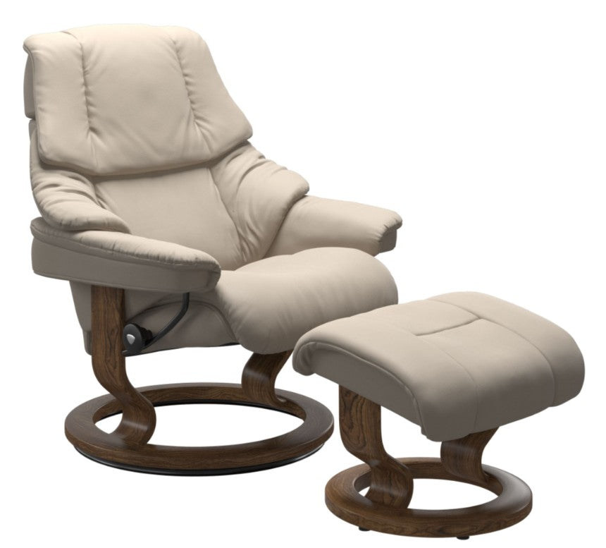 Stressless Reno Classic Chair and Ottoman