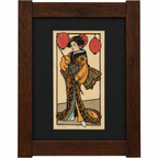 Girl with 3 Lanterns Print by Kathleen West