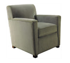 Green armchair on a white background