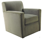 Green armchair on a white background