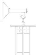 Glasgow Long Body Wall Mount w/ Straight Arm GB-6LSA