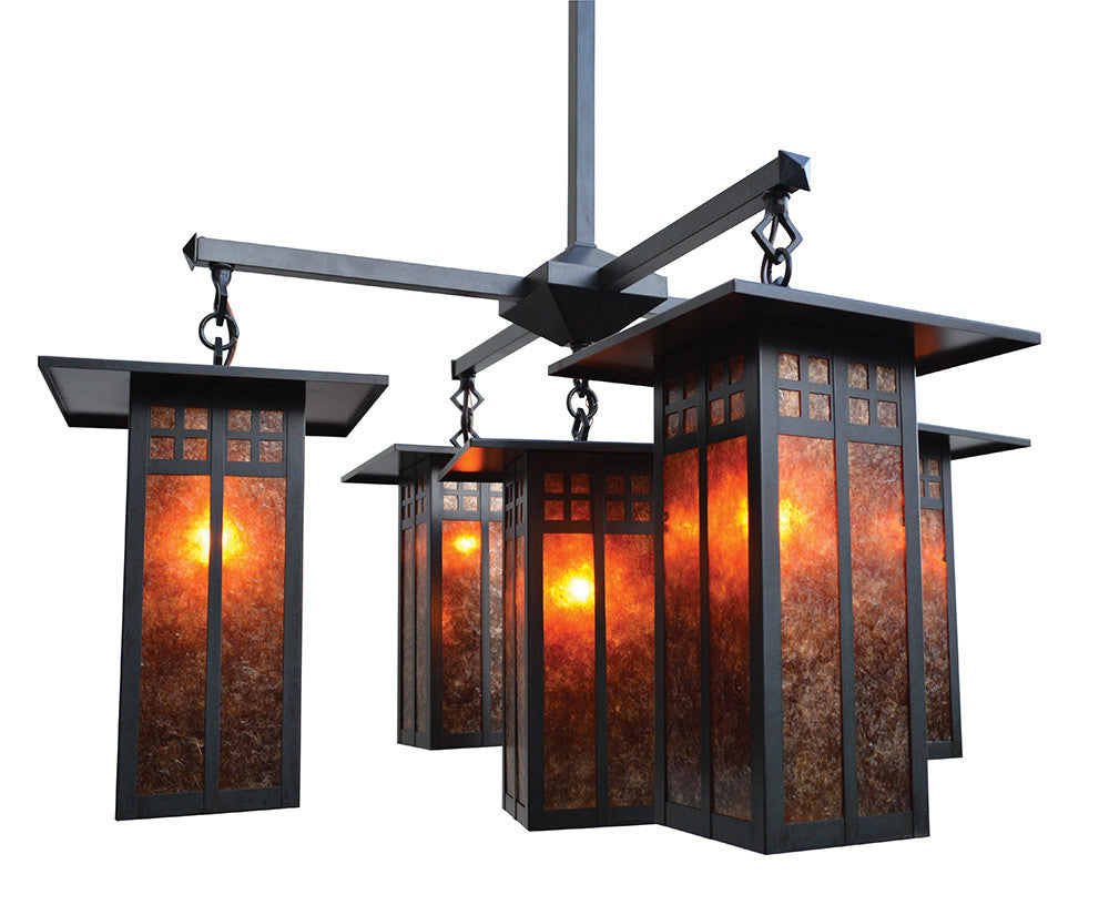 Glasgow Chandelier w/ Center Light GCH-9L/4-1