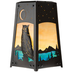 Baldwin Hooked Arm 9-1/2" Roof Outdoor Sconce 604-1