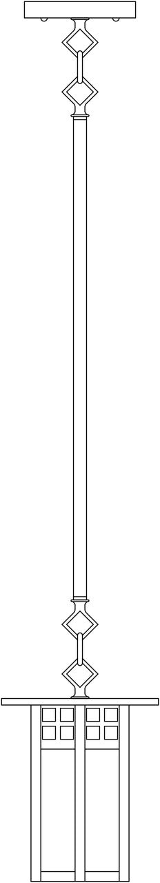 Glasgow Long Body Stem Pendant GSH-6L