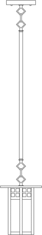 Glasgow Long Body Stem Pendant GSH-6L