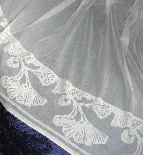 Ginkgo Leaf Lace Curtain Panel