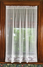 Ginkgo Leaf Lace Curtain Panel