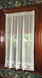 Ginkgo Leaf Lace Curtain Panel