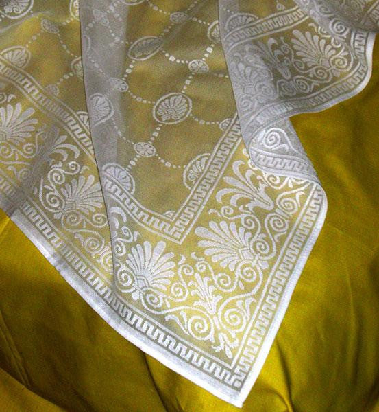 Grecian Lace Curtain Panel