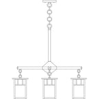 Huntington Chandelier HCH-4L/4-1-DT