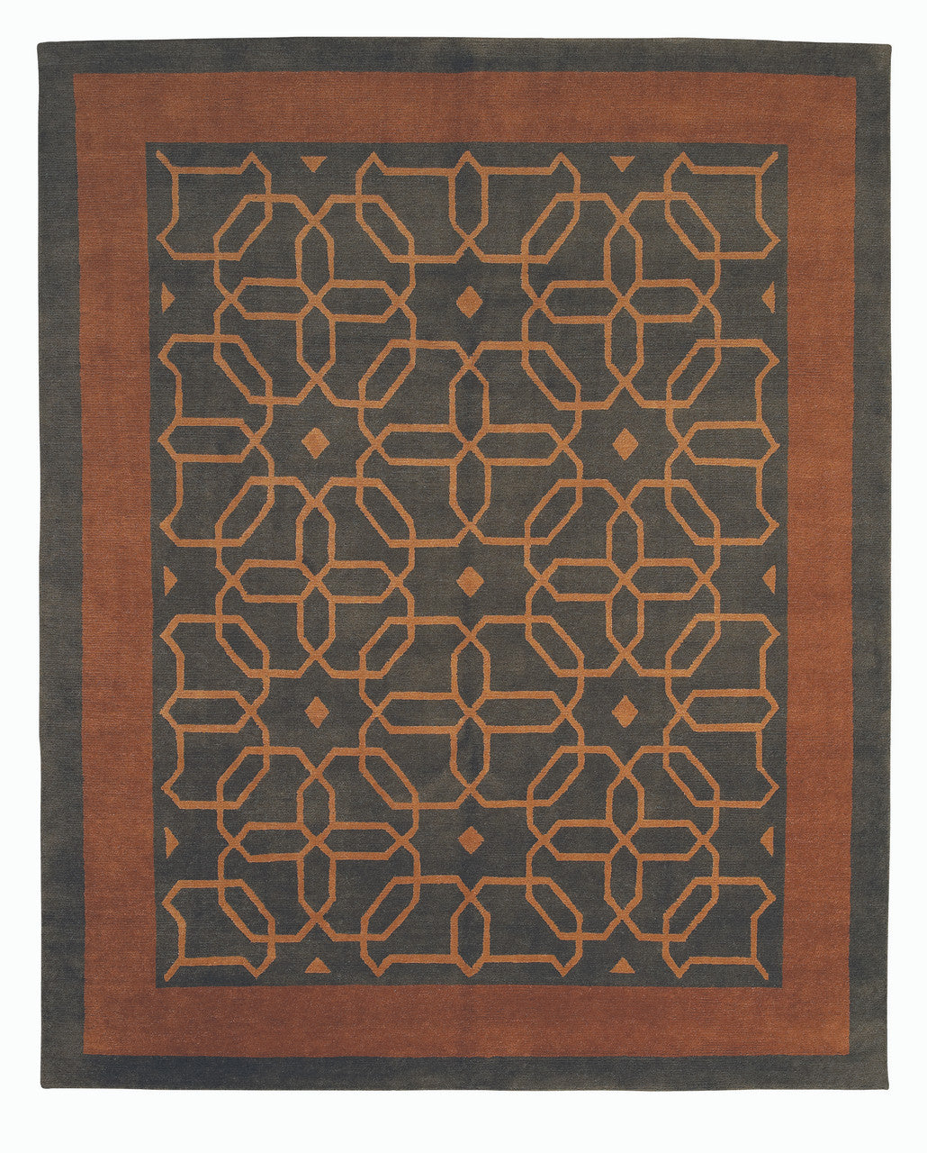 Craftsman Honeycomb Spice Rug