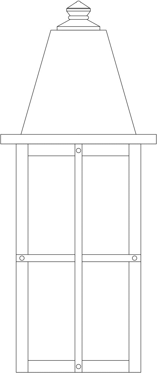 Hartford Long Body Flush Wall Mount HW-8L