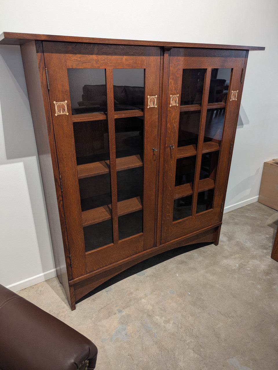 Stickley Harvey Ellis Bookcase with Inlay  - In Stock