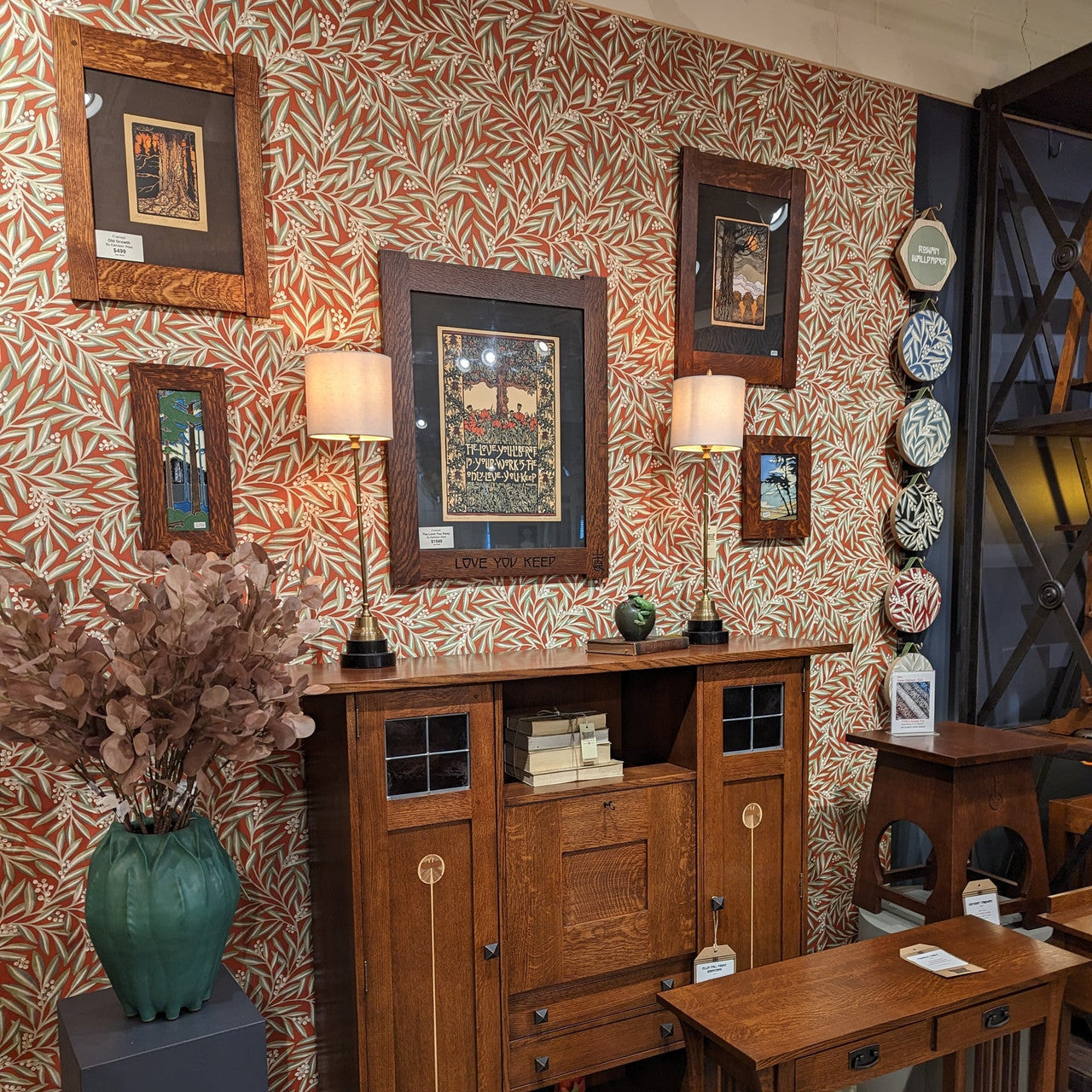 Harvey Ellis Fall Front Bookcase in the Atlanta showroom. 