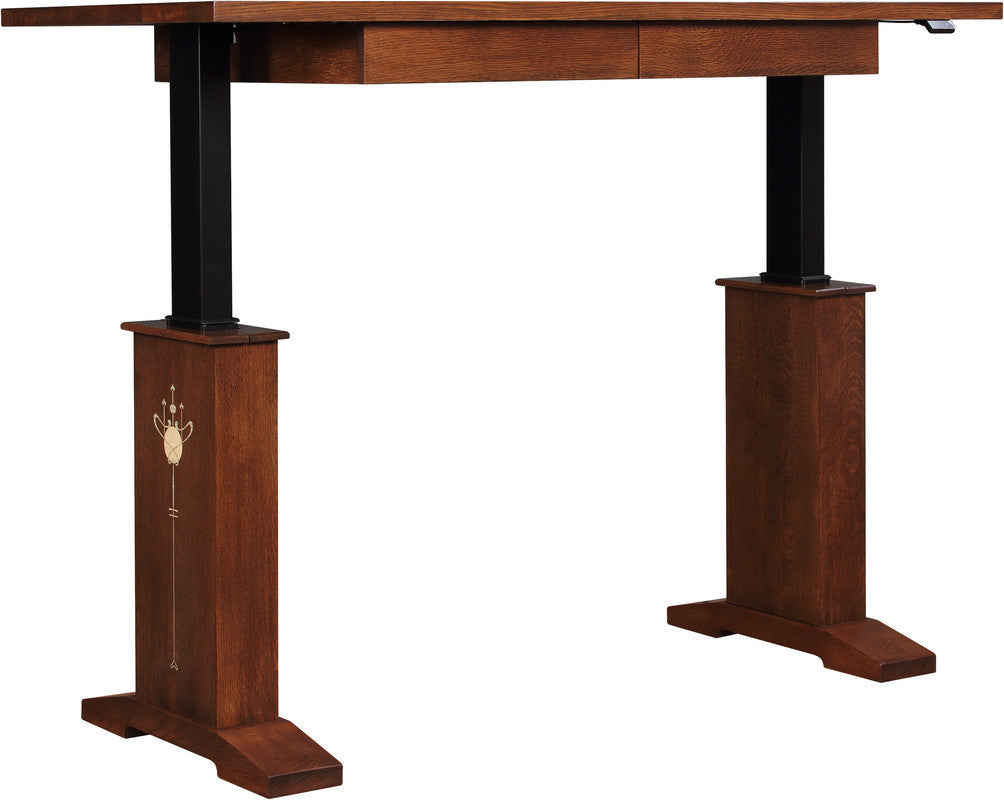 Harvey Ellis Hi-Lo Standing Stickley Desk
