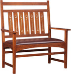 Harvey Ellis Settee, with Inlay by Stickley