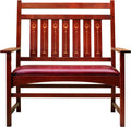 Harvey Ellis Settee, with Inlay by Stickley