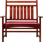 Harvey Ellis Settee, with Inlay by Stickley
