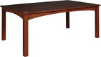 Harvey Ellis wooden dining table on a white background.