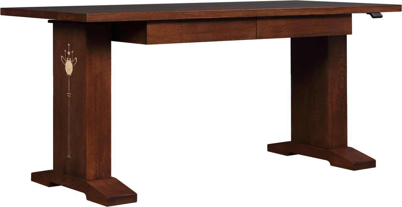 Harvey Ellis Hi-Lo Standing Stickley Desk