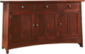 Highlands Buffet and sideboard with three drawers and three doors in oak. 