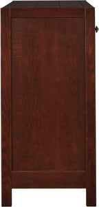 Stickley Highlands Entertainment Console with two drawers and a cabinet door. 
