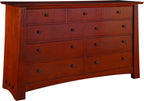 Stickley Highlands Master Dresser. Wooden dresser with multiple drawers.